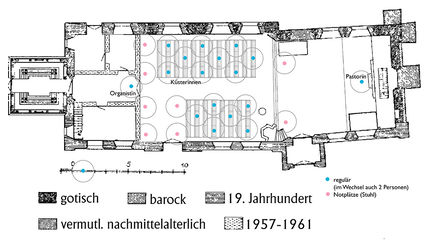 Sitzplan für Gottesdienste in Corona-Zeiten - Copyright: Andreas-M. Petersen