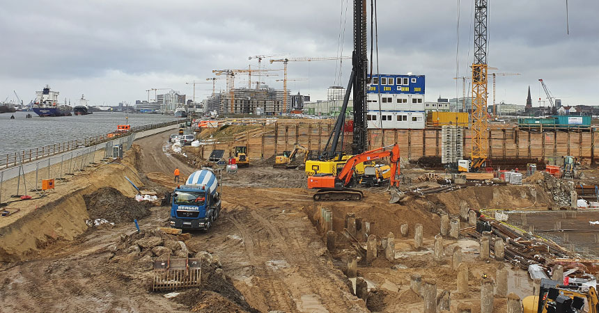 Baustelle in der HafenCity