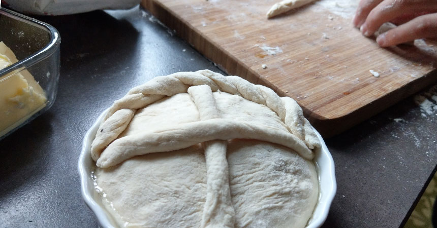 Serbisches Weihnachtsbrot